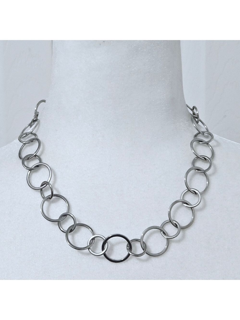 Lia Sophia Chain Link Silver Tone Necklace